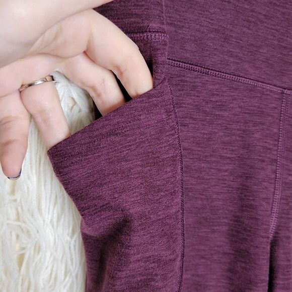 Victorias Secret Studio High Rise Stretch Pull On Legging Maroon Size 4 - Picture 6 of 12